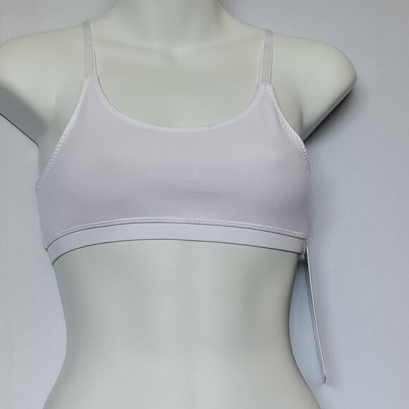 Ivivva Lululemon Everyday Flow Bra Size 12 White Girl Training Bra New NWT - Picture 1 of 4